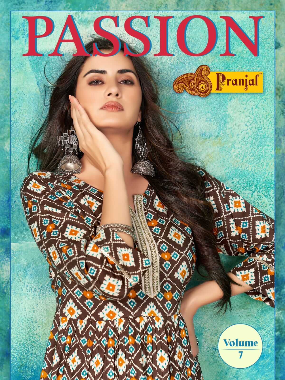 Pranjal Passion 7 Fancy Wear Designer Rayon Printed Anarkali Kurti Collection